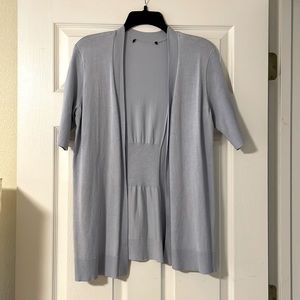 Woman’s open cardigan
